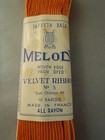Vintage Luxurious 1940 s France Rayon Velvet Ribbon 1 2  Sun Orange
