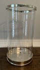 Ralph Lauren Candle Holder Small Modern Hurricane Brass Clear 11 25x6 Rare