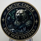   Us Navy Challenge Coin Blue Nose Veteran Realm Of Arctic Circle Crossing 66 5n