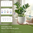 Set 4 Small Trellis With Crystal Prisms Suncatchers For Plant Decorations   Rain