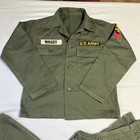 Vtg 1940s Kids Youth Small Size Military Us Army Uniform Halloween Costume Nice