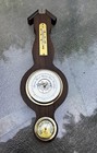 Vtg Western Germany Barometer Thermometer   Hygrometer Wood Wall Weather Station