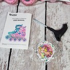Gvdv Roller Blades 4y-6y Grils Adjustable Inline Skates Light Up Wheels Pink
