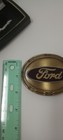Vintage Ford Motor Company Solid Brass Belt Buckle W  Original Box 