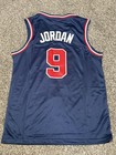 New Michael Jordan Medium Team Usa Blue Dream Team Basketball Jersey Stitched