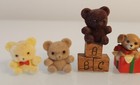 Mixed Lot Of  Miniature Teddy Bears Mini  Jointed  Some Vintage  Hallmark Puppy