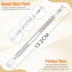 Haryali London Stainless Steel 6  Cuticle Tool Pusher Cutter Removal Trimmer
