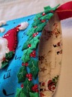 Bucilla Felt Handmade Finished Christmas Stocking Caroling Santa Lined