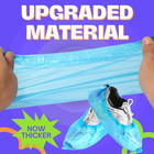 100 Pack Waterproof Shoe Covers Disposable  Premium Non-slip Recyclable Cpe Shoe