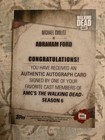 Topps Walking Dead Season 6 Michael Cudlitz Abraham Auto Card 