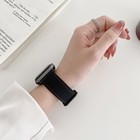 Honeycomb Hole Sewing Silicone Replacement Strap Watchband For Apple Watch Serie