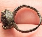 Medieval 14th-15th Century Bronze Ring 23mm 3 32g  Authentic  Size Us4 0