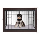 32  38  Wooden Kennel Dog Crate End Table Furniture Small Medium Pet Cage W tray