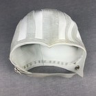 Vintage Playtex Swim Bathing Cap 50s-60s Textured White Snap Strap Stretch Osfa