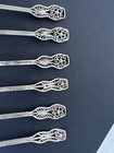 Vtg Filigree 925 Sterling Silver Demitasse Artisan Spoon Set Of 6 Portugal 90 5g