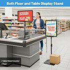 6pack Sign Stand For Display 8 5x11 Adjustable Poster Stand For Table Top  floor