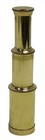 6 Solid Brass Handheld Telescope - Nautical Pirate Spy Glass With Wood Box Rusti
