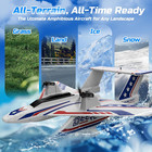 3ch Amphibious Rc Plane For Water  Land   Air  Remote Control Airplane Flying Bo