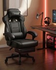Gaming Chair With Footrest  Big And Tall Game Chair 350lb Racing Style Comput   