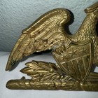 Vintage Brass Va Metal Crafters 1952 American Spread Eagle Trivet Mcm 6  X 4 