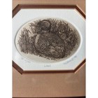 Vintage Marsha K Howe Limited Edition Etching Print Loon Framed Signed Rare
