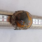 Extremely Rare Ancient Roman Bronze Ring Multicolor Stone Old Antique Artifact