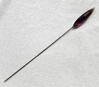 Antique Hat Pin Hatpin W  Faceted  Tapered Purple Glass Head