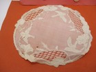 2 Vintage Handmade Crochet Pieces  Star Shaped  Birds  Flowers  Etc