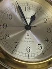Vintage Brass Watrous Ships Bell Clock Germany Ship Clock Working