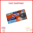 Hefty Ultra Strong 13 Gallon Trash Bags  Black Tall Kitchen Trash Bags 13 Gallon