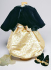American Girl Doll Midnight Holly Dress Shoes Collar Earrings Cape Gloves Lot 6