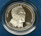 1971 Republic Of Panama 20 Balboas Proof Silver Coin - Ogp   Coa