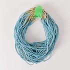 100 Old Tile Blue Trade Bead Strands