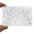 90pcs Clear Round Glass Cabochons Dome Tiles 12mm Flat Back Clear Dome Cabochons
