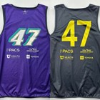 Adidas Utah Jazz Reversible Practice Jersey 47 Nba Basketball Small A  Kirilenko