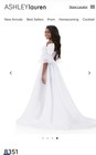 Ashleylauren Kids 8351 Multi ivory Formal Prom Dress Tulle Overskirt