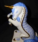 Vintage Franklin Mint Hungarian Style Porcelain Unicorn Figurine