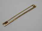 Kollmar   Jourdan Mcm 14k Yellow Gold 2 5 8    Textured Tie Bar Pin Clip Clasp 585