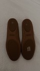 Tory Burch Women   s Brown gold Logo Slip-on Ballet Flats Round Toe Solid