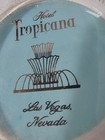 Vtg Tropicana Las Vegas Hotel Casino Glass Ashtray Mcm Iridescent Fountain Aqua