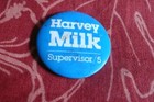 Rare Vintage Harvey Milk Political Button Gay Assassinated San Francisco Pride