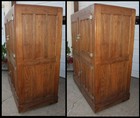 Antique Commercial Industrial Oak Herrick 4dr Icebox Ice Chest Dougherty Dixonne