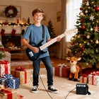 30 Inch Electric Guitar And Starter Kit For Kids W amp strings picks strap Blue