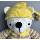 Amigurumi Handmade Crochet Bear Stuffed Animal 11 5   