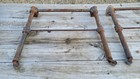 Antique Cast Iron Casket Mover Legs Vintage Rustic Coffin Metal Table Legs
