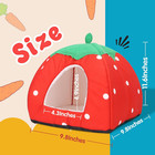 Guinea Pig Bed  Cozy Rabbit Hideout With Warm Fleece  Washable Pet Cushions  Win