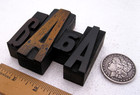 4 Vintage Mixed Font Letterpress Wood Type A s  Awesome Old Type 