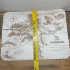 Vtg  Stratford Hall   Plantation Placemat Paper Map Westmoreland Country Va B10
