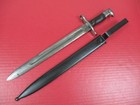 Span-am War Us Army M1892 Krag Rifle Bayonet 1st Pat Scabbard - Dtd 1898 - Nice