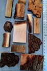Lot Of Curly Maple  Oak  Gum Burl Wood Cut Offs  Turning epoxy Wood  Craft Wood 